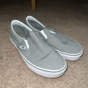 GREY SLIP ON VANS